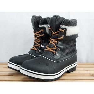 Aleader Womens Fashion | Plaid | Fleece Lined Boots Size 7.5